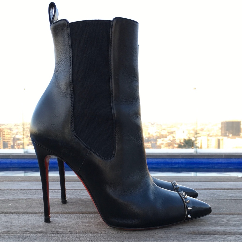 Christian Louboutin Banjo Spiked Toe Booties S: 36
